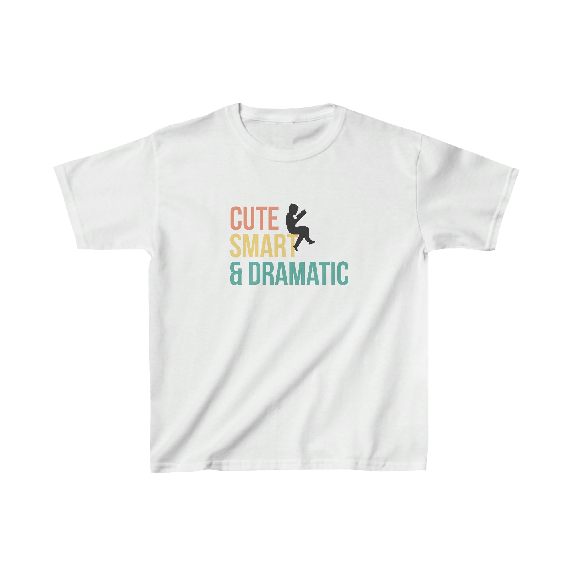 Klever Kiddoz "Cute, Smart, & Dramatic" Kids Cotton T-Shirt