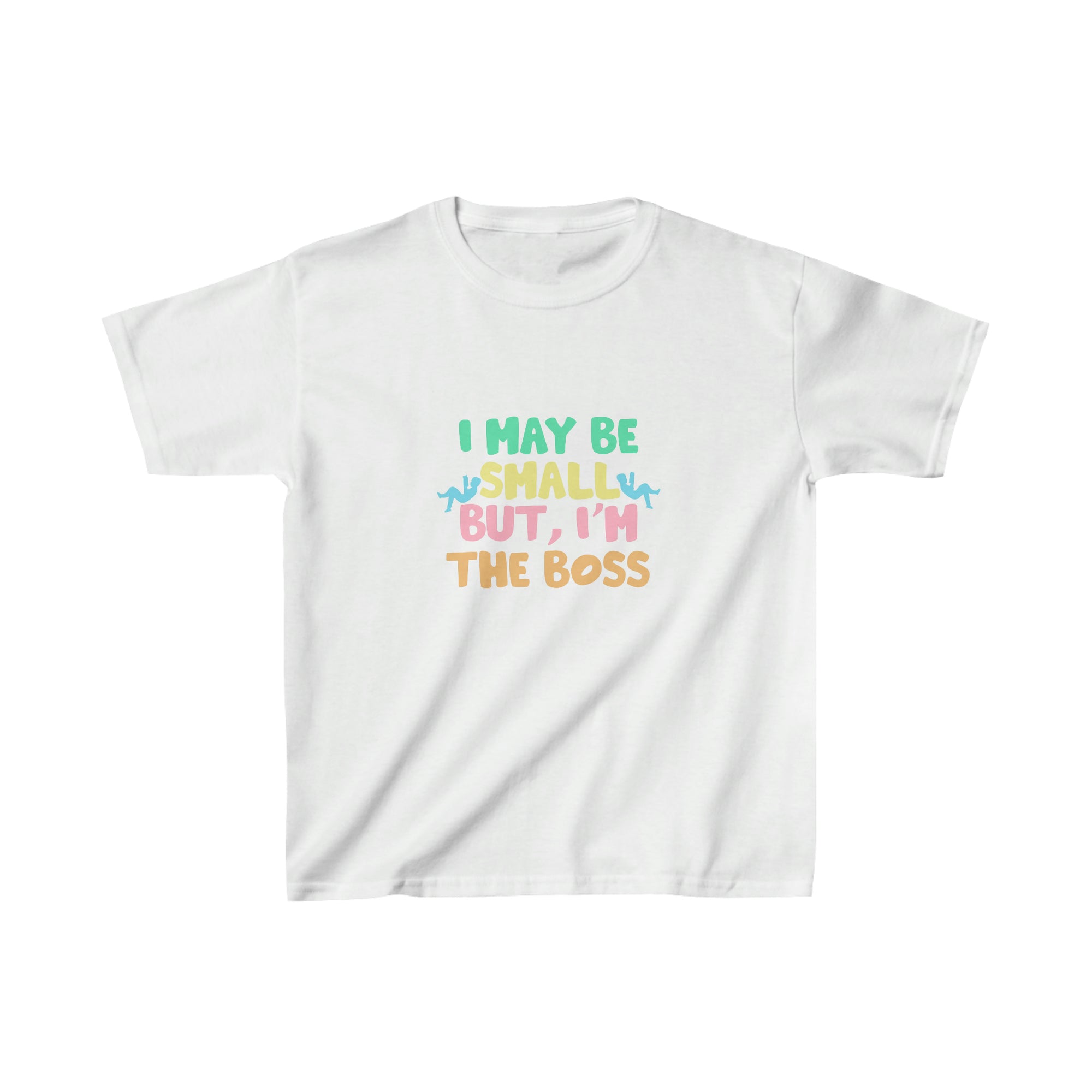 Klever Kiddoz "I May Be Small But, I'm The Boss" Kids Cotton T-Shirt